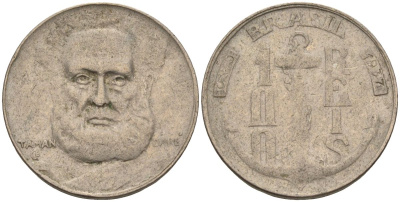 Бразилия 100 рейс 1937 Маркиз Тамандаре KM 536 медно-никель 4115-544