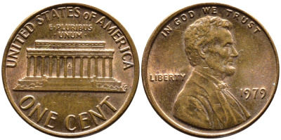 США 1 ЦЕНТ 1979 KM 201 медь-цинк 4379-523