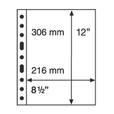 Лист в альбом Grande для 1 боны (C), прозрачный. Leuchtturm. 321709