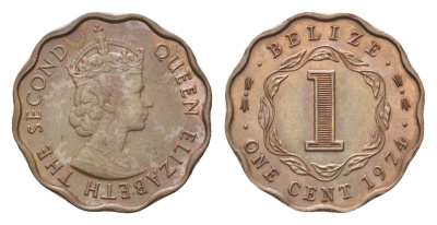 Белиз 1 цент 1974 KM 33 бронза UNC 4127-1415