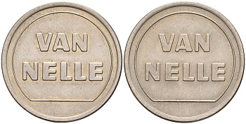Нидерланды жетон для торговых аппаратов ND Van Nelle никель 4541-855