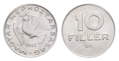 Венгрия 10 филлеров 1983 BP KM 572 алюминий UNC 4647-668