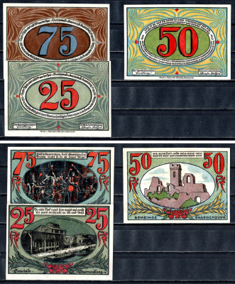 Гнарренбург (Пруссия, Ганновер) набор из 3 нотгельдов ND 7556-9-4-2