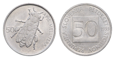 Словения 50 стотинов 1993 KM 3 алюминий aUNC 4659-559