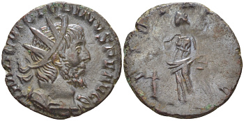 Римская Империя (императоры в Галлии) антониниан 271 - 274 Тетрик I. SALVS AVGG, Салюта, божество Здоровья, Колония Агриппины, Good Very fine RIC 126 биллон 1073-14-103