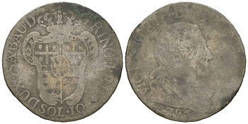 Сардинское королевство (Сардиния) 20 сольдо (солид) 1794 KM 94 серебро 4615-836