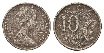 Австралия 10 центов 1981 KM 65 медно-никель 4703-557
