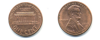 США 1 ЦЕНТ 2008 D ЛИНКОЛЬН KM 201b цинк плакированный медью 86-531