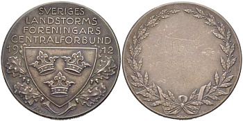 ШВЕЦИЯ МЕДАЛЬ 1919 АССОЦИАЦИЯ ШВЕДСКИХ ВЕЛОСИПЕДИСТОВ 1912 ГОД, ДИАМЕТР 37 ММ., ВЕС 23,35 ГР. серебро 1084-4-41