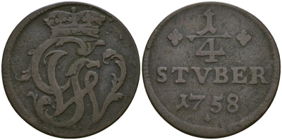 Вид, Рункель 1/4 штюбера 1758 SCH 2 медь 4132-1251