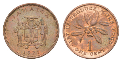 Ямайка 1 цент 1972 ФАО - Давайте производить больше еды KM 52 бронза UNC 4640-1266