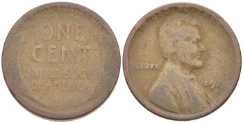 США 1 ЦЕНТ 192X ЛИНКОЛЬН KM 132 бронза 218-741