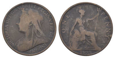 Великобритания 1 пенни 1898 Виктория (1837-1901) KM 790, Spink 3961 бронза 4661-425
