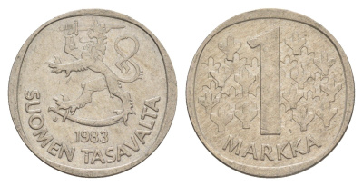 Финляндия 1 марка 1983 KM 49a медно-никель 4648-551