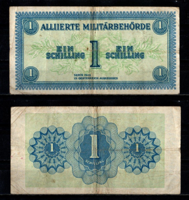Австрия 1 шиллинг 1944 Pick 103 b бумага 7221-71-3-2