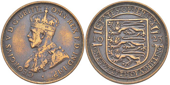 Джерси 1/12 шиллинга 1923 Георг V (1910-1936) KM 14 бронза 4517-1033