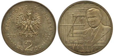 Польша 2 злотых 2012 MW, 120 лет со дня рождения Стефана Банаха (1892-1945) KM 817 нордик 111-611