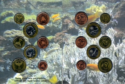 Канарские острова набор из 8 монет 2004 1 евроцент-2 евро, европробники, в оригинальном буклете UNC 00-00