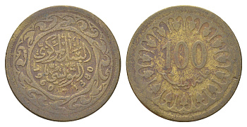 Тунис 100 миллимов 1960 KM 309 латунь 4703-1243