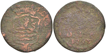 ЗЕЛАНДИЯ, НИДЕРЛАНДЫ 1 ДУИТ 1793 KM 105 медь 210-1147