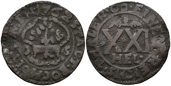 Бохольт 21 геллер 1762 KM 25, Weingartner 128 медь 00-00