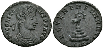 Римская Империя центенионалий 348 - 350 Констант FEL TEMP REPARATIO Сисция Extremely fine (C3) RIC 228 бронза 1073-3-3-4