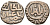 Индия 2 гани 1266-1287 AD Делийский Султанат, Ghiyath al-Din Balban биллон 192-259