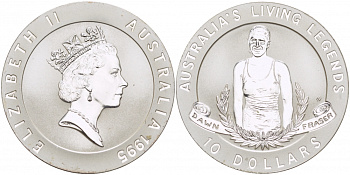 Австралия 10 долларов 1995 Олимпийское золото Австралии, Дон Лоррейн Фрейзер KM 301 серебро PROOF 1082-6-64