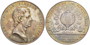 ШВЕЦИЯ МЕДАЛЬ ND ПАМЯТИ КАРЛА ВИЛЬГЕЛЬМА SCHEELE (1742-1786) ШВЕДСКОГО ХИМИКА, МЕДАЛЬЕР WIKMAN, ДИАМЕТР 35 ММ., ВЕС 12,77 ГР. серебро 1084-4-34