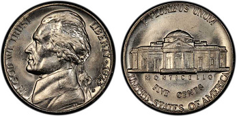 США 5 ЦЕНТОВ 2003 D, ДЖЕФФЕРСОН KM A192 медно-никель UNC M26-14