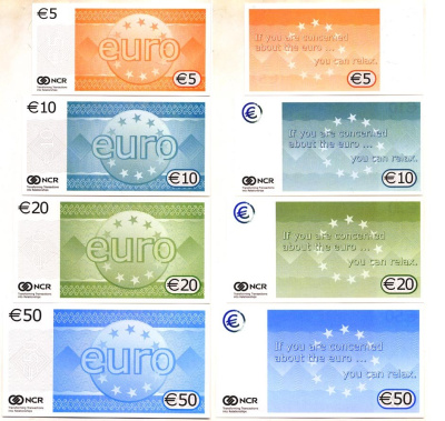 НИДЕРЛАНДЫ НАБОР ИЗ 5 БАНКНОТ ND (5, 10, 20, 50, 100 ЕВРО) NSR, TRANSFORMING TRANSACTIONS INTO RELATIONSHIPS бумага UNC (ПРЕСС) 7146-62-1-2