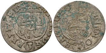 Польша 3 полкера (3 полторака - 1 крейцер) 1624 Сигизмунд III Ваза (1587-1632) Gorecki B.24, KM 41 серебро 4158-962