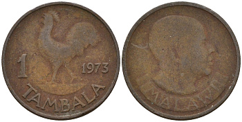 Малави 1 тамбала 1973 KM 7 бронза 4174-969
