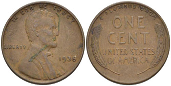 США 1 ЦЕНТ 1935 ЛИНКОЛЬН KM 132 бронза 211-636