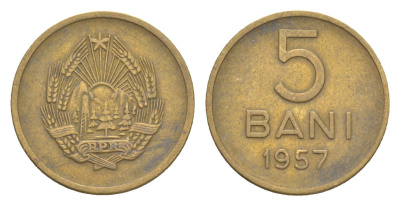Румыния 5 бань (бани) 1957 KM 83.2 медь цинк никель 4644-1256
