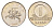 Литва 1 лит 2001 KM 111 медно-никель UNC 4364-253