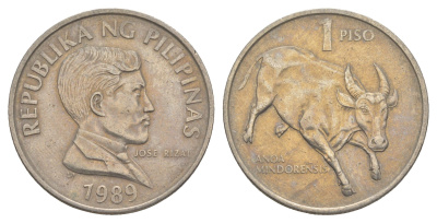 Филиппины 1 писо 1989 KM 243.1 медно-никель 4635-1016