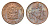 ЮАР 1/2 цента 1970 два капских воробья на ветке KM 81 бронза UNC 96-1161