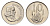 ЮАР 10 центов 1965 Ян ван Рибек (1619-1677), South Africa, легенда на африкаанс, цветок алоэ KM 68.1 никель UNC 4690-1048