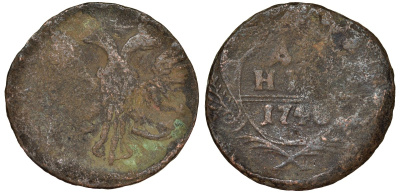 Россия 1 деньга 174Х медь 51-3826