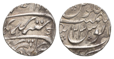 Империя Великих Моголов (Индия) 1 рупия (1686-1707) AH 1097-1118, диаметр 22 мм,вес 11,4 гр KM 300 серебро 413-2641