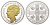 Нидерланды медаль из серии Семь монархов Королевства Нидерландов - королева Вильгельмина 2015 диаметр 40 мм, вес 27,75 гр медь плакированная серебром, с золотым покрытием PROOF 1084-3-12