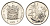 ЮАР 20 центов 1971 герб, цветок протея KM 86 никель PROOF 4693-511