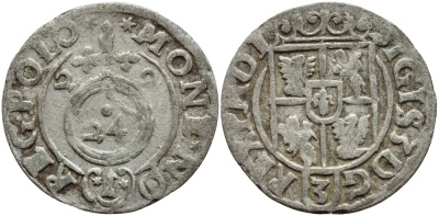 ПОЛЬША 1/24 ТАЛЕРА 1622 СИГИЗМУНД III (1587-1632) KM 41 серебро 3896-833