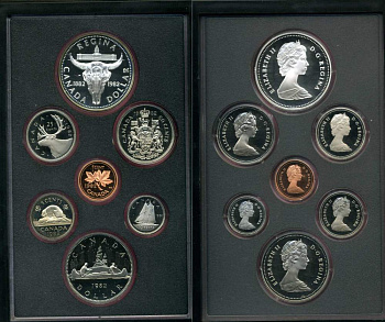 Канада набор из 7 монет 1982 100 лет городу Реджайна (1882-1982), королевский музей, оригинальная коробка и сертификат KM PS2 PROOF 7-5-2-22