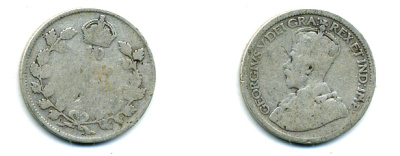 КАНАДА 10 ЦЕНТОВ 19ХХ ГЕОРГ V серебро 46-1049