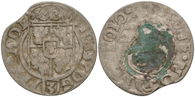 Польша 3 полкера (3 полторака - 1 крейцер) ND (1620-1627) Сигизмунд III Ваза (1587-1632) KM 41 серебро 4158-1112