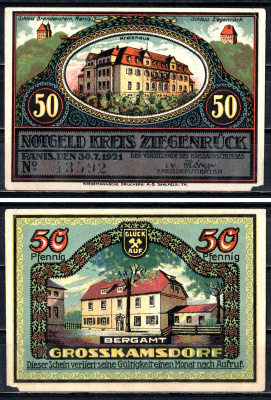 Цигенрюк (Пруссия, Саксония) 50 пфеннигов 1921 2193-44-2-1