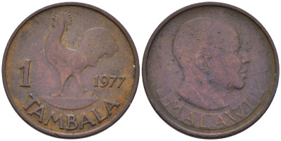 Малави 1 тамбала 1977 KM 7 бронза 4174-1039
