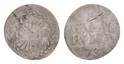 Нидерланды, Голландская Республика, Гелдерланд 1 стювер 1738 KM 82 серебро 4651-1066